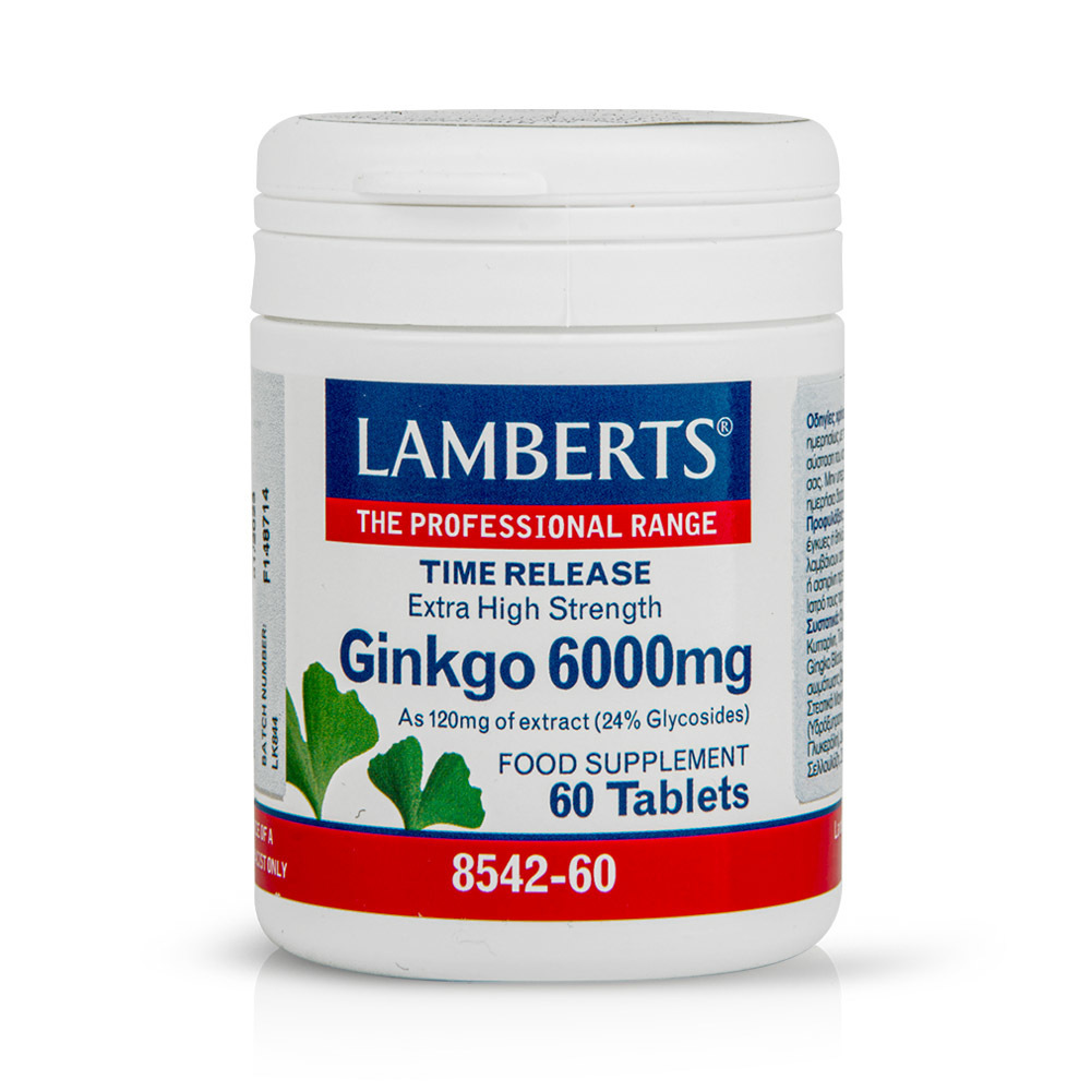 LAMBERTS - Gingko 6000mg - 60tabs