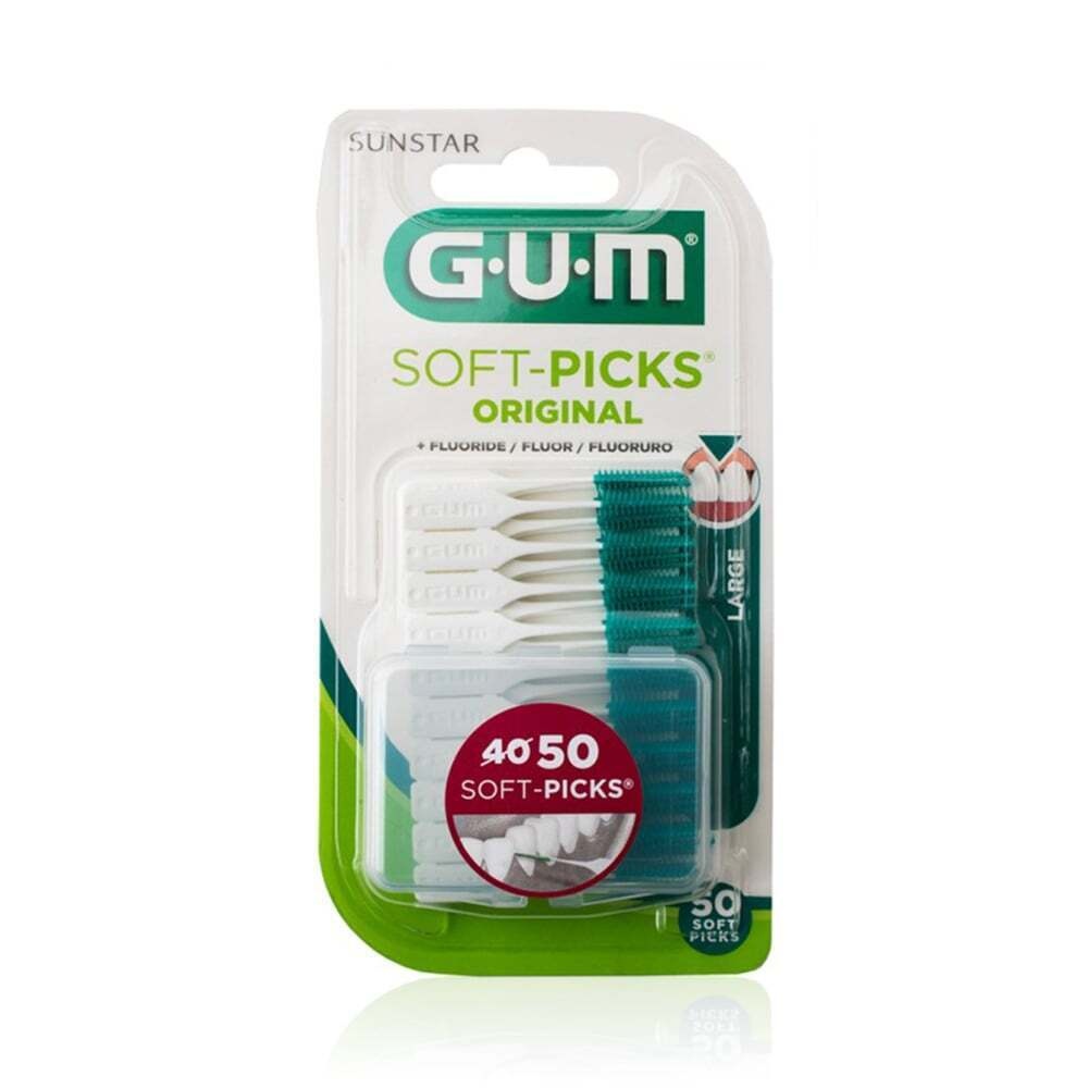 GUM - SOFT PICKS Original Large 634 + Fluoride - 50τεμ.