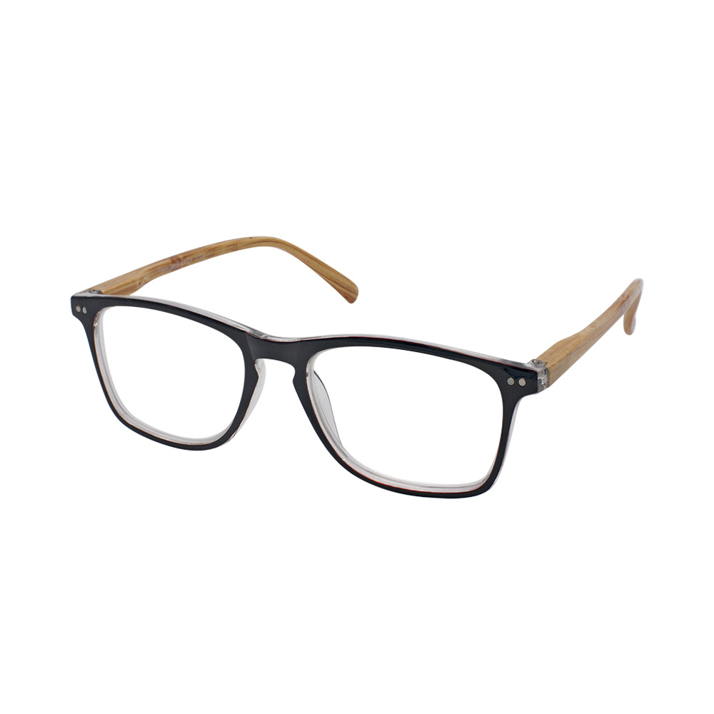 EYELEAD - Γυαλιά Διαβάσματος Ε211 Μαύρο με Ξύλινο Βραχίονα Κοκκάλινο +3.00