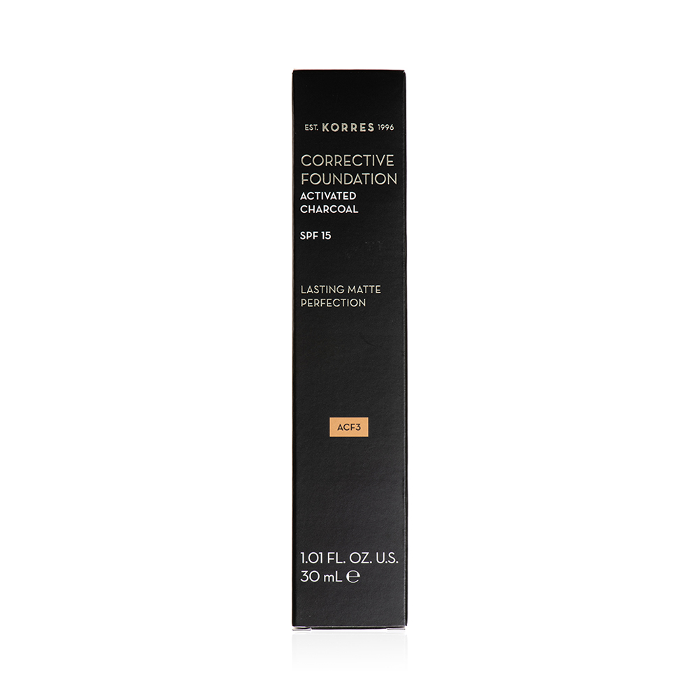 KORRES - ACTIVATED CHARCOAL Corrective Foundation SPF15 ACF4 - 30ml