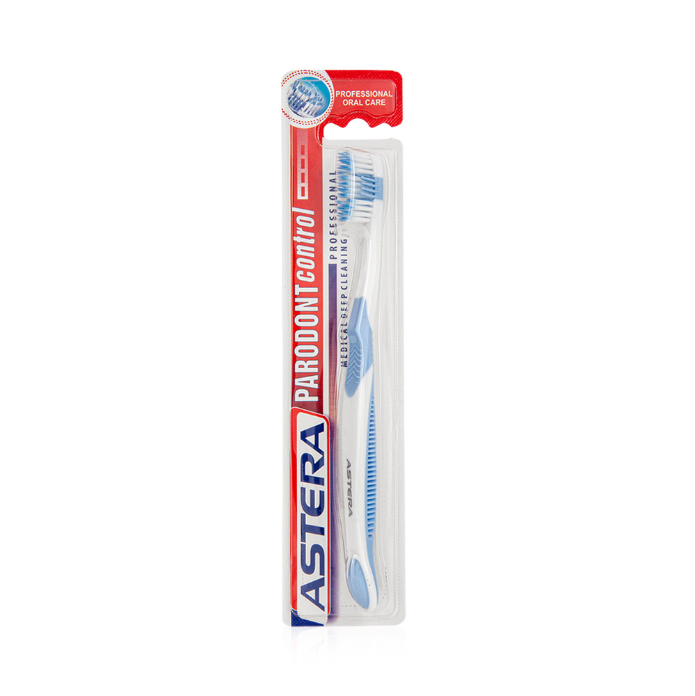 ASTERA - PARODONT CONTROL Παροδοντική Οδοντόβουρτσα Μέτρια (μπλέ)