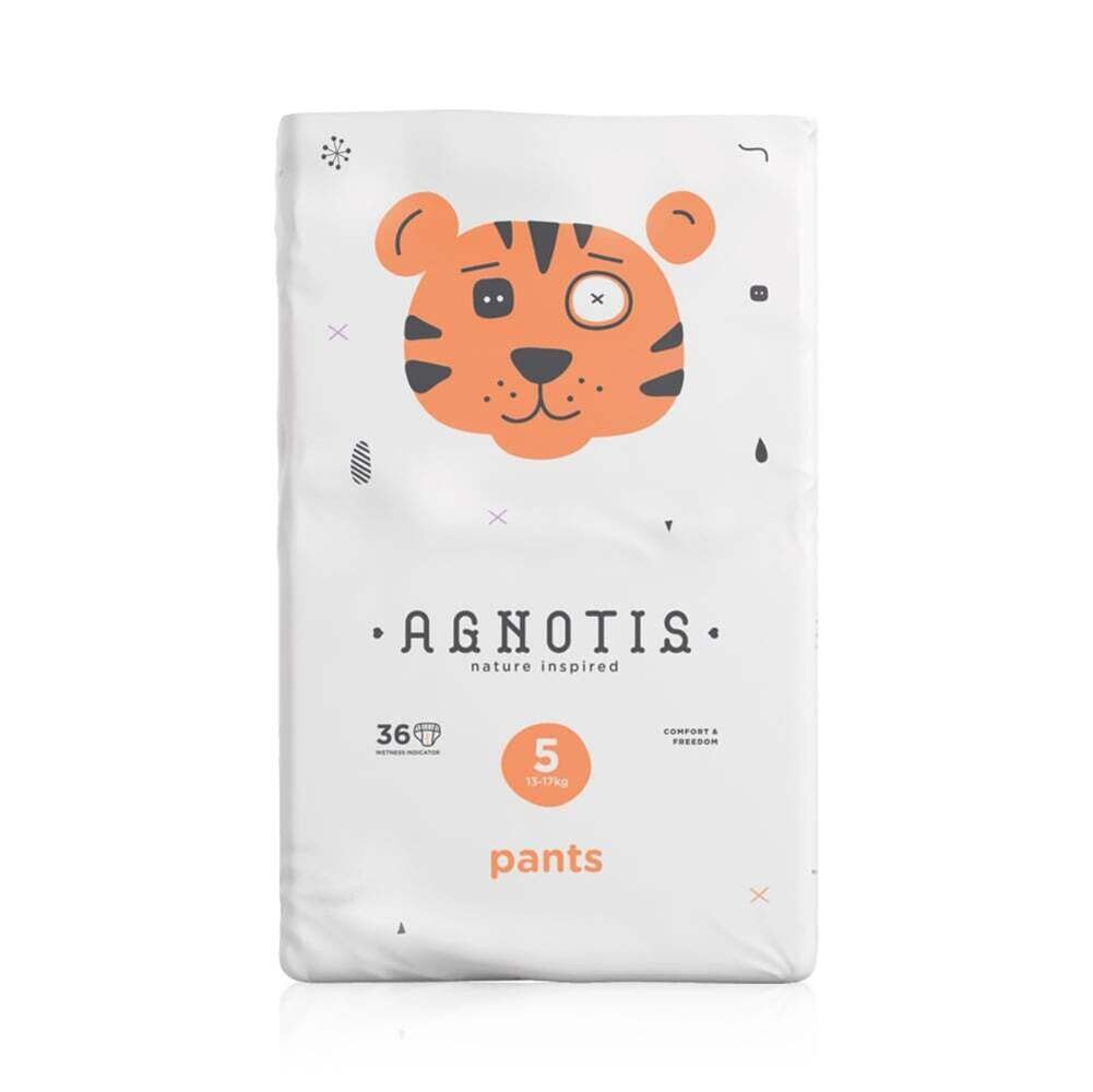 AGNOTIS - Βρεφικές Πάνες Βρακάκι Νο5 (13-17kg) - 36τεμ.