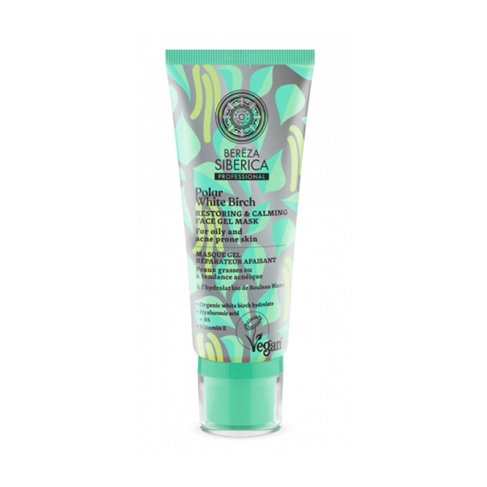 NATURA SIBERICA - BEREZA SIBERICA Polar White Birch Restoring & Calming Face Gel Mask - 100ml