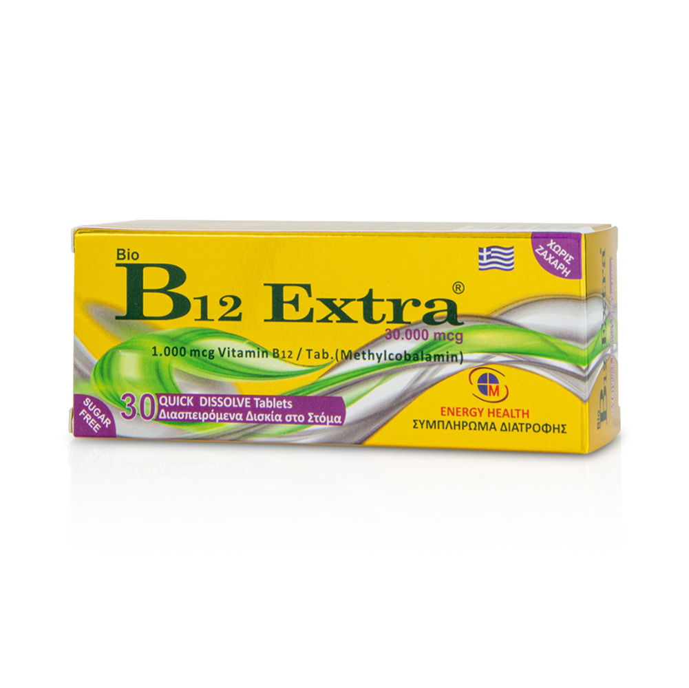 ENERGY HEALTH - Bio B12 Extra - 30tabs
