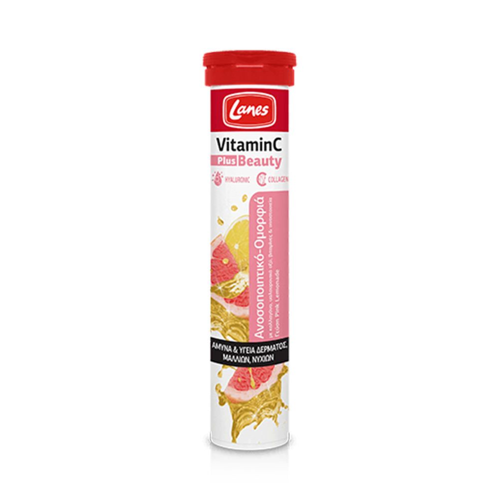 LANES - Vitamin C 500mg Plus Beauty (pink lemonade) - 20eff.tabs