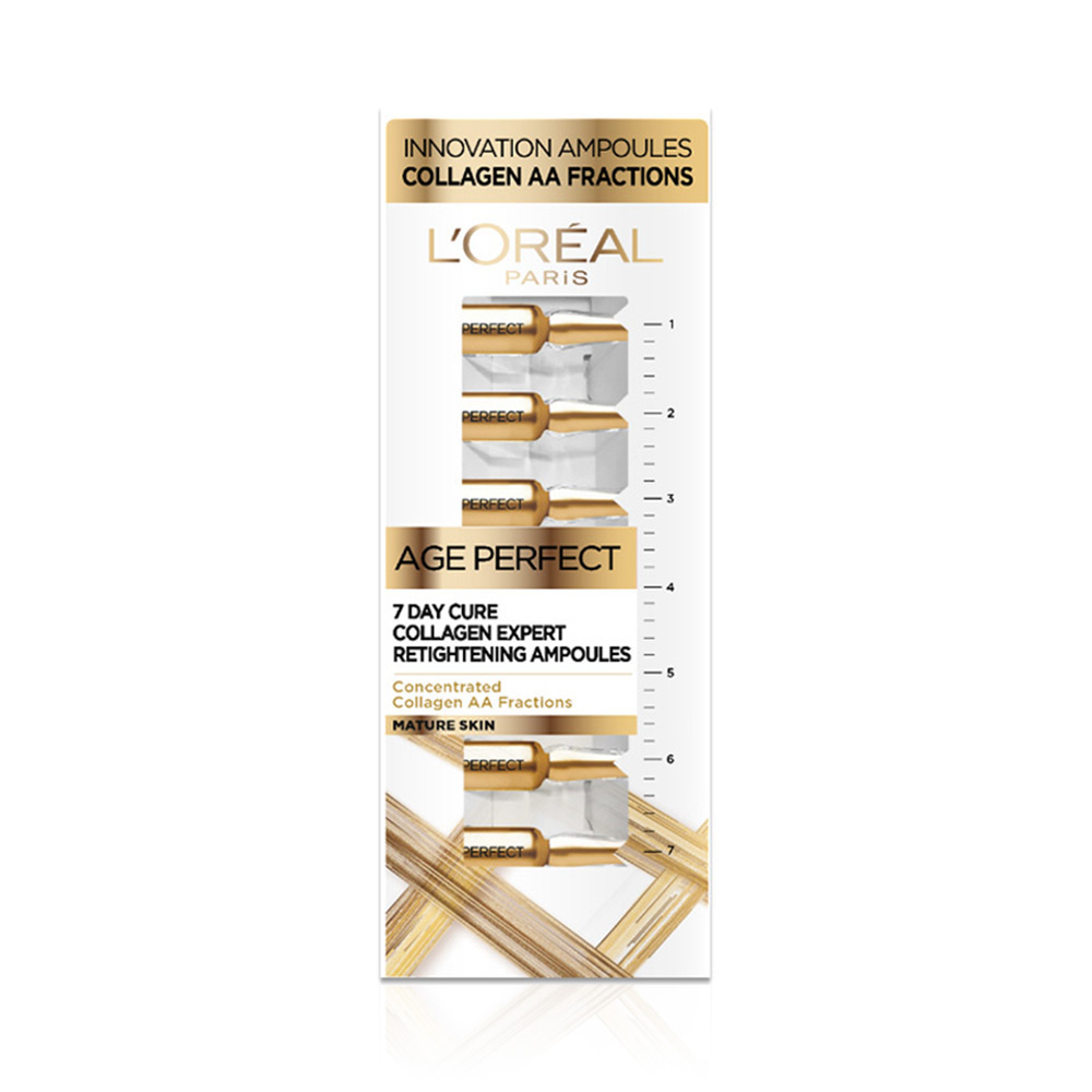 L'OREAL PARIS - AGE PERFECT Φροντίδα 7 Ημερών Αμπούλες με Κολλαγόνο - 7x1ml