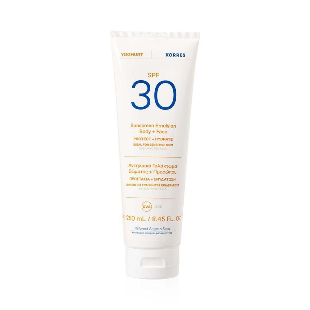 KORRES - YOGHURT Αντηλιακό Γαλάκτωμα Σώματος & Προσώπου SPF30 - 250ml