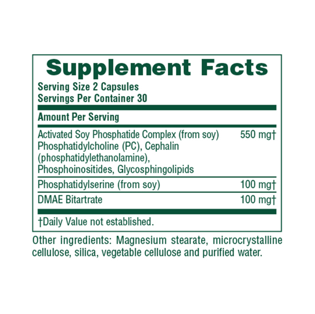 NATURES PLUS - Phosphatidylserine DMAE Complex - 60caps