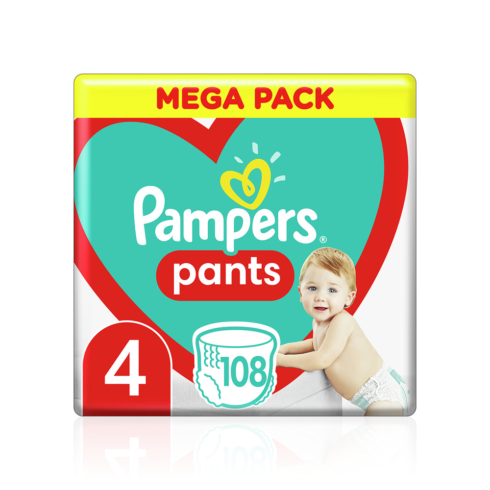PAMPERS - MEGA PACK Pants No4 (9-15kg) - 108 πάνες