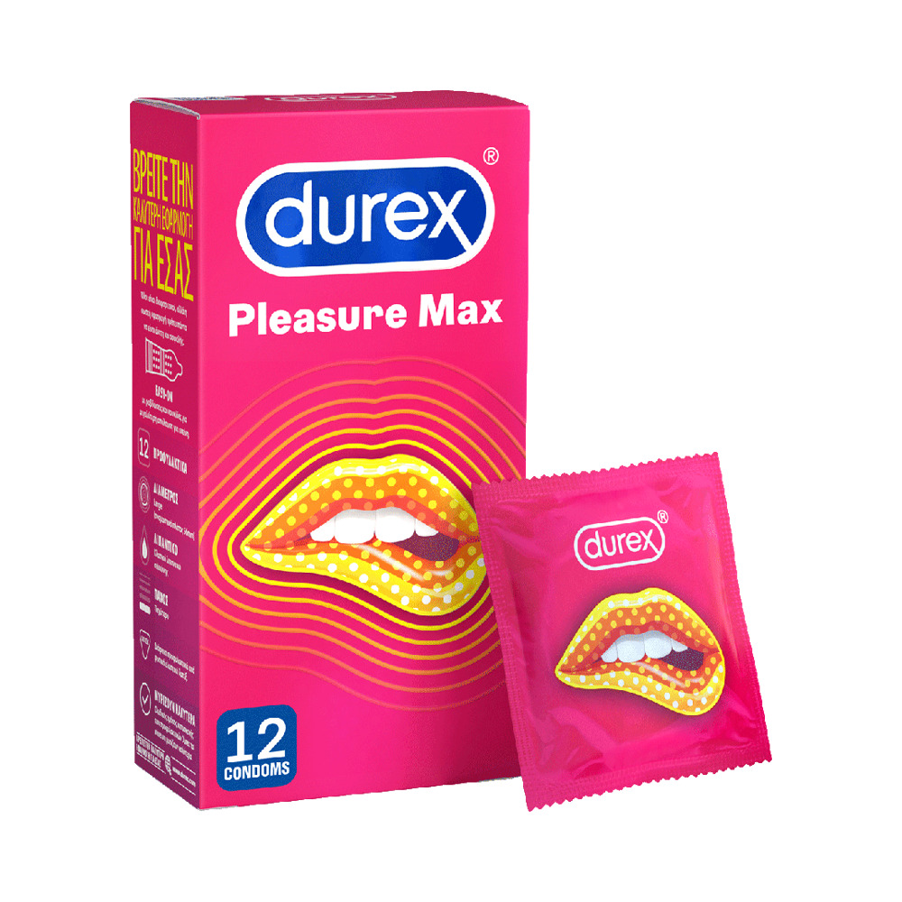 DUREX - Προφυλακτικά Pleasure Max - 12τεμ.