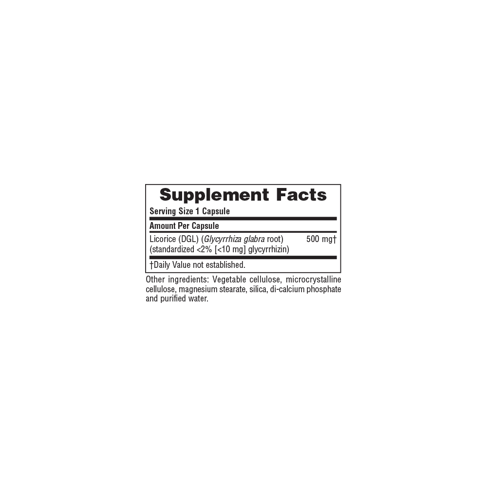 NATURES PLUS - HERBAL ACTIVES Licorice (DGL) - 60caps