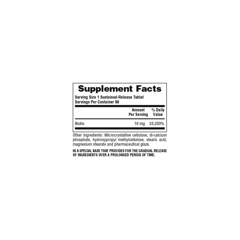 NATURES PLUS - Biotin 10mg - 90tabs