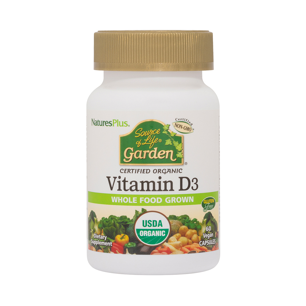 NATURES PLUS - SOURCE OF LIFE GARDEN Vitamin D3 5000IU - 60caps