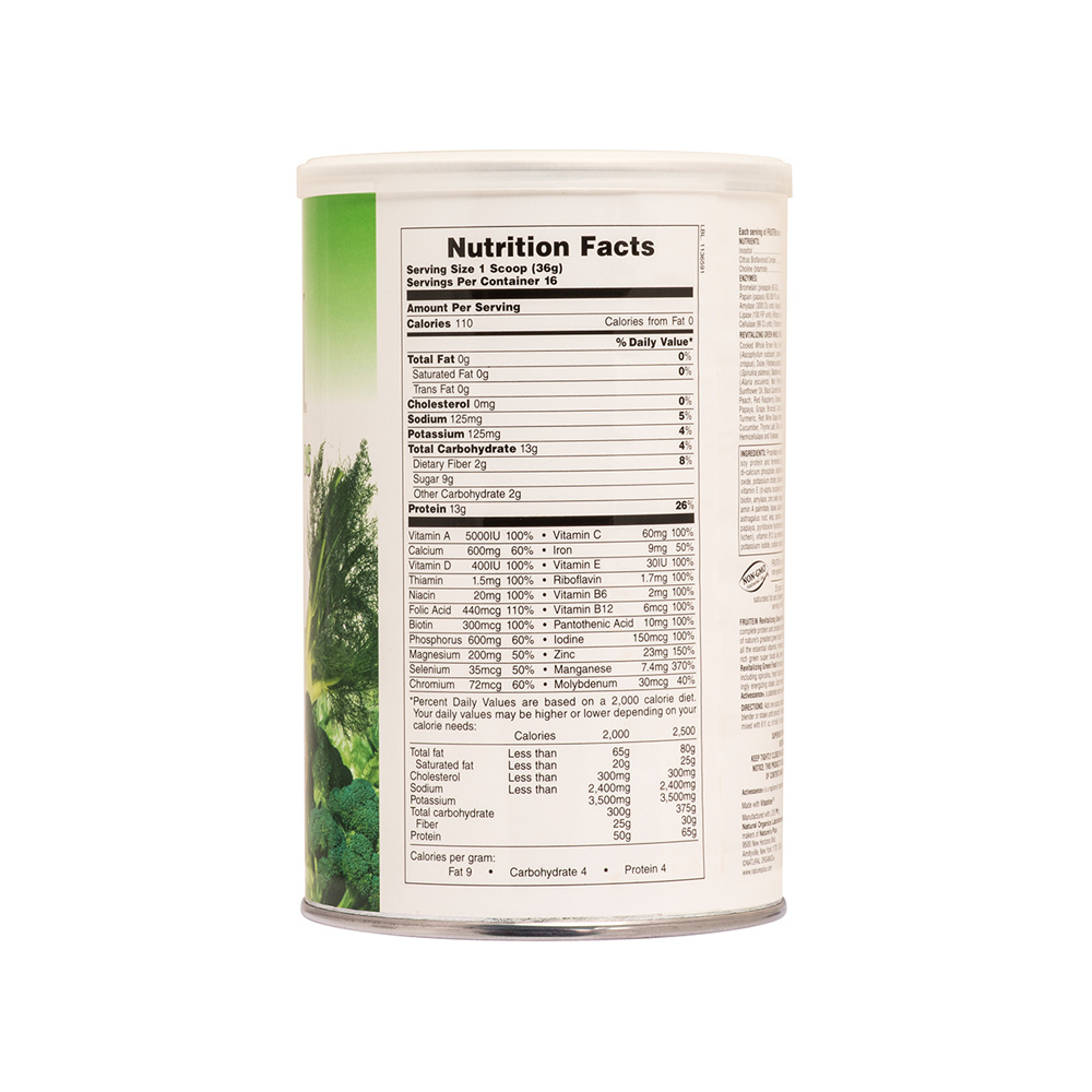 NATURES PLUS - FRUITEIN Revitilizing Green Foods - 576gr