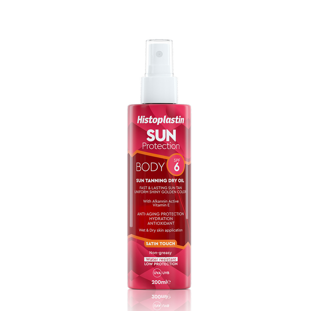 HISTOPLASTIN - SUN PROTECTION Tanning Dry Oil Body Satin Touch SPF6+ - 200ml
