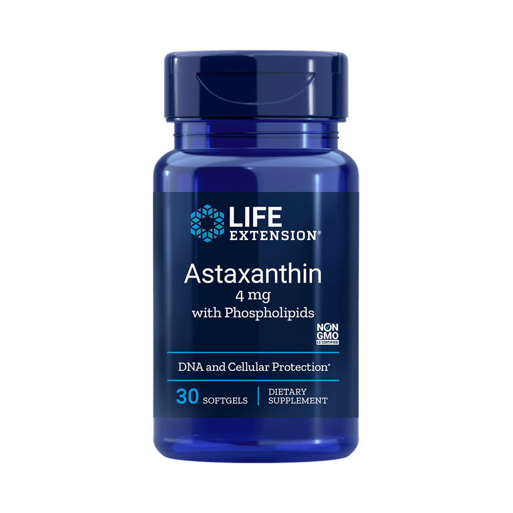 LIFE EXTENSION - Astaxanthin 4mg with Phospholipids - 30softgels