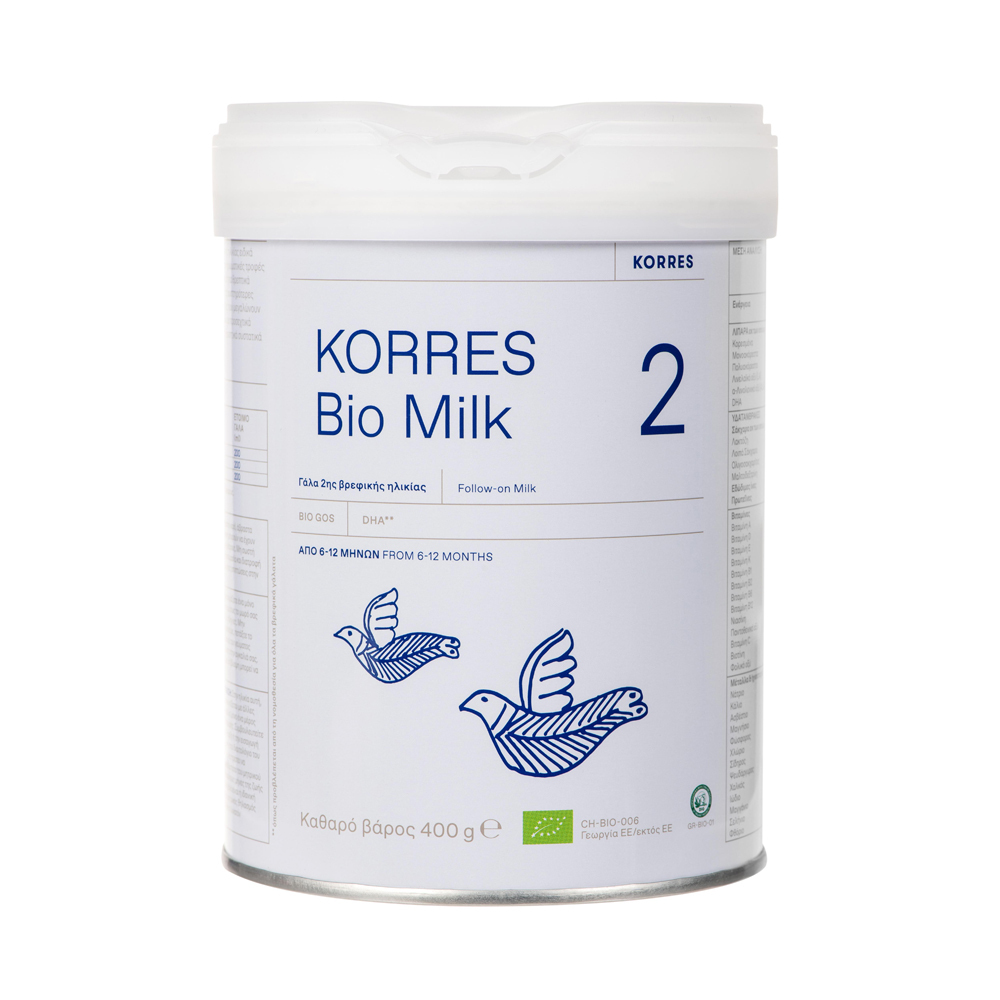 KORRES - BIO MILK Γάλα 2ης βρεφικής ηλικίας από 6-12 μηνών - 400gr