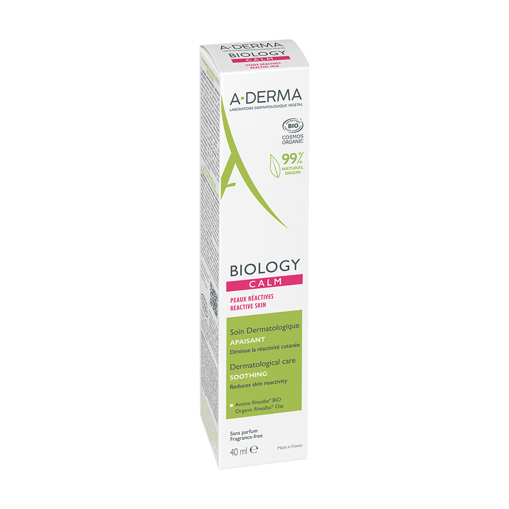 A-DERMA - BIOLOGY CALM Soin Dermatologique Apaisant - 40ml