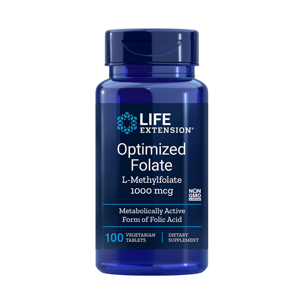LIFE EXTENSION - Optimized Folate L-Methylfolate 1700mcg DFE - 100tabs