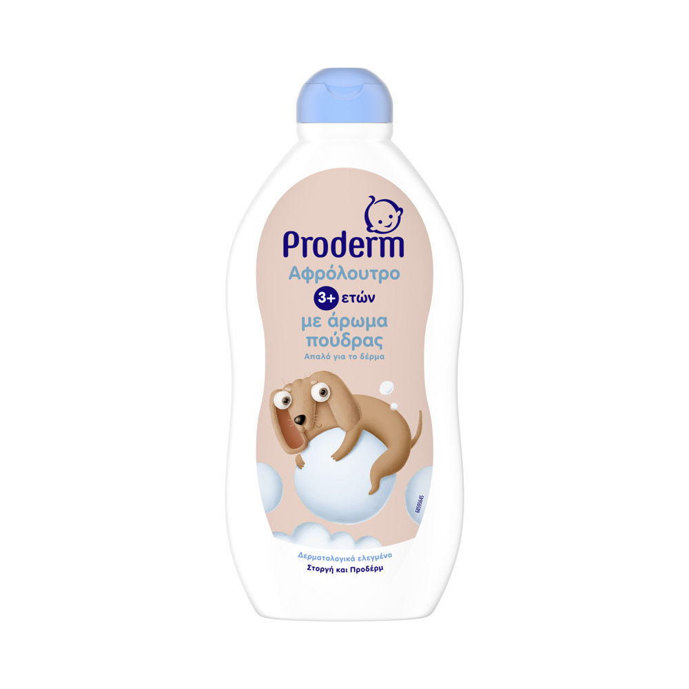 PRODERM - Παιδικό Αφρόλουτρο με άρωμα πούδρας 3+ - 500ml