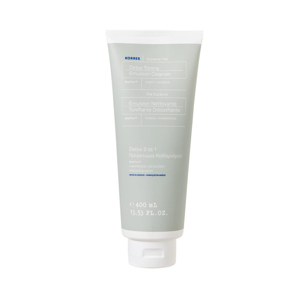 KORRES - Detox Γαλάκτωμα Καθαρισμού 3 σε 1 με Τσάι του Ολύμπου - 400ml