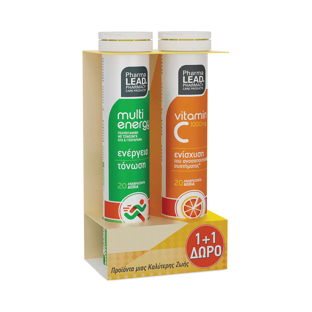 PHARMALEAD - PROMO PACK Multi+Energy - 20eff.tabs ΜΕ ΔΩΡΟ Vitamin C 1000mg - 20eff.tabs