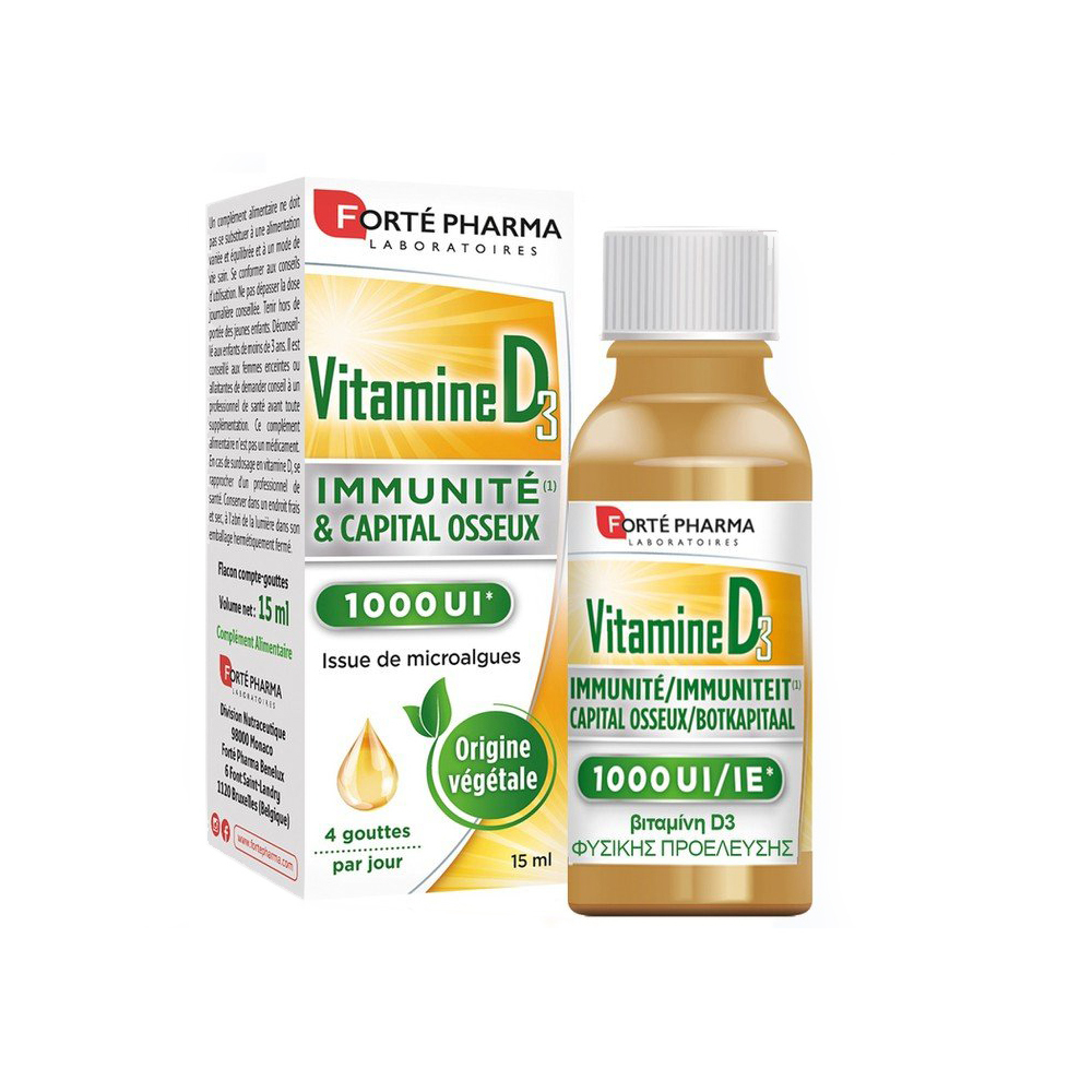 FORTE PHARMA - Vitamine D3 1000UI - 15ml