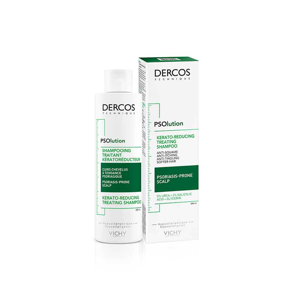 VICHY - DERCOS PSOlution Shampooing Traitant Keratoreducteur - 200ml Normal/Oily Hair