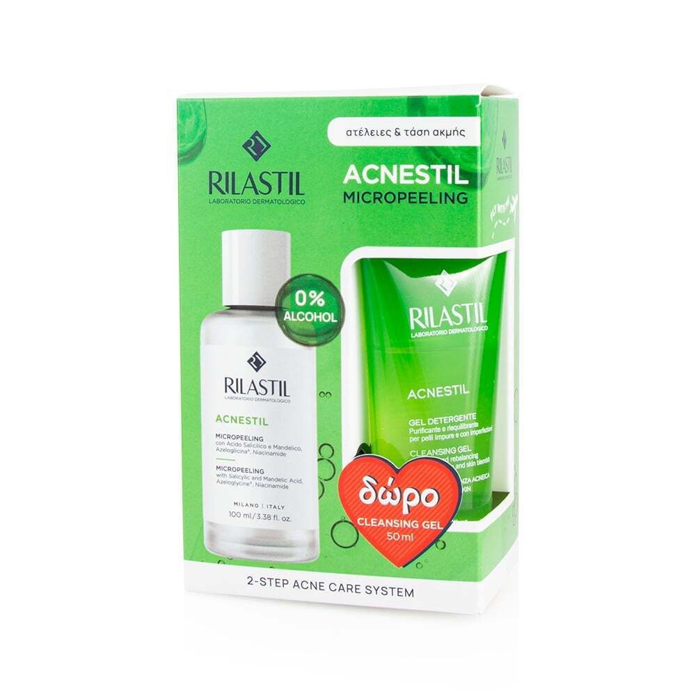 RILASTIL - PROMO PACK ACNESTIL Micropeeling - 100ml ΜΕ ΔΩΡΟ Cleansing Gel - 50ml
