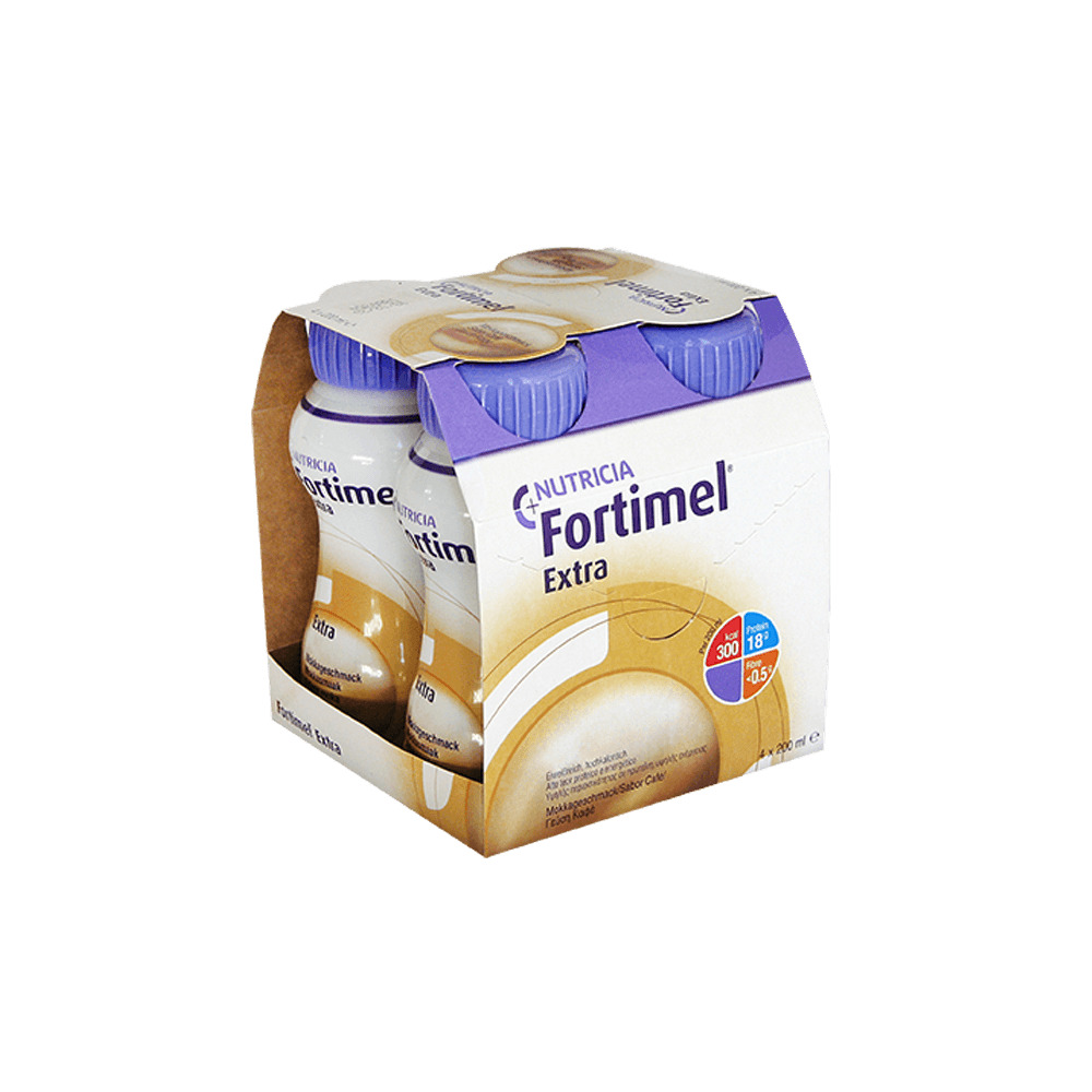 NUTRICIA - FORTIMEL Extra με γεύση Καφέ 4x200ml (συσκευασία 4 τεμαχίων)