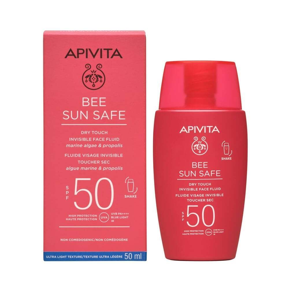 APIVITA - BEE SUN SAFE Λεπτόρευστη Κρέμα Προσώπου Dry Touch SPF50 - 50ml