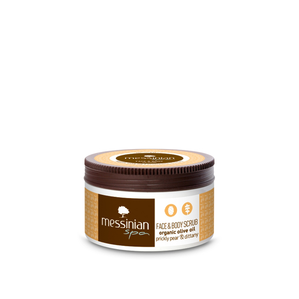 MESSINIAN SPA - ORGANIC OLIVE OIL Face & Body Scrub Prickly Pear & Dittany - 250ml