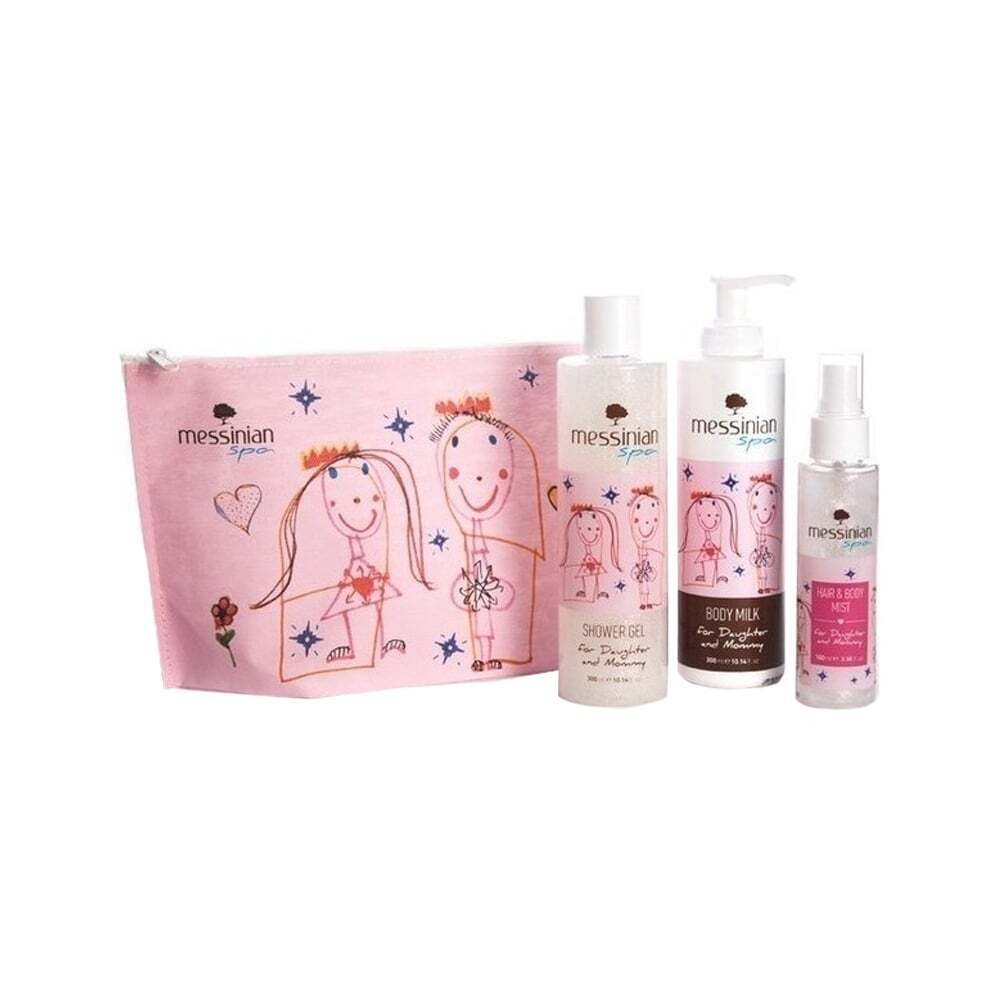 MESSINIAN SPA - PROMO PACK For Daughter & Mommy Shower Gel - 300ml, Body Milk - 300ml & Hair & Body Mist - 100ml ΜΕ ΔΩΡΟ ΝΕΣΕΣΕΡ