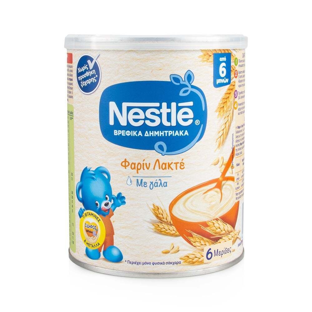 NESTLE - ΒΡΕΦΙΚΑ ΔΗΜΗΤΡΙΑΚΑ Φαρίν Λακτέ με Γάλα (από 6 μηνών) - 300gr