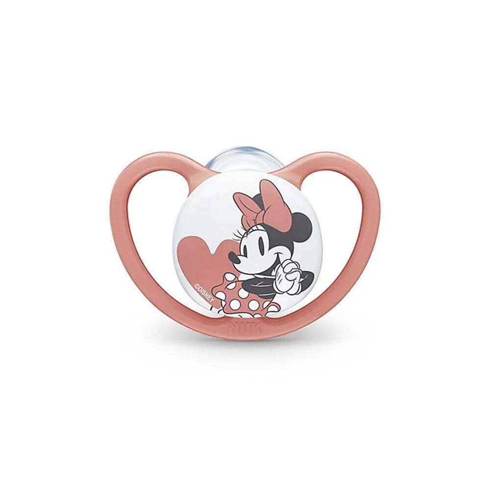 NUK - SPACE Disney Baby Mickey Mouse Πιπίλα Σιλικόνης 6-18m (πορτοκαλί) 10.736.750
