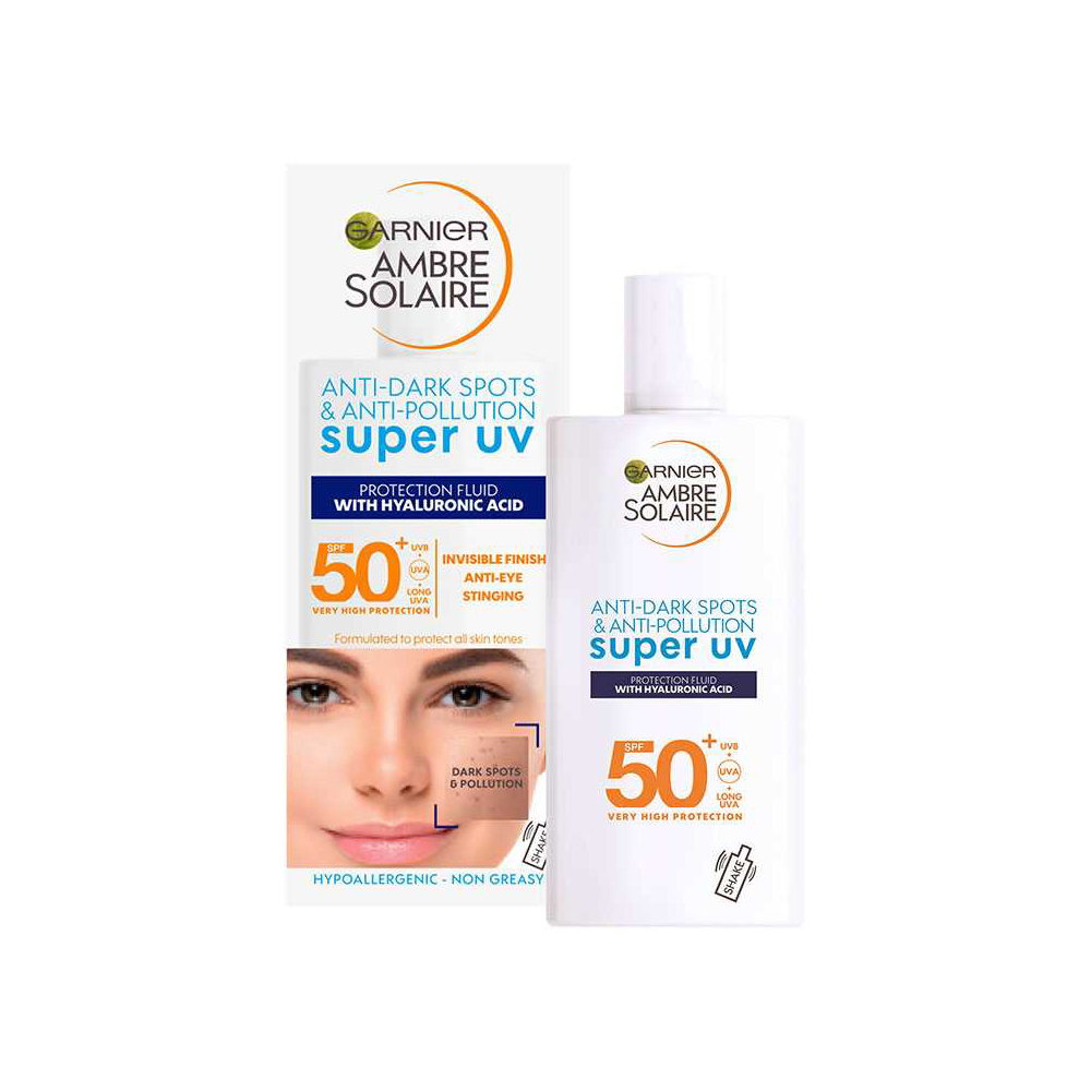GARNIER - AMBRE SOLAIRE Anti-Dark Spots & Anti-Pollution Super UV Protection Fluid SPF50+ - 40ml