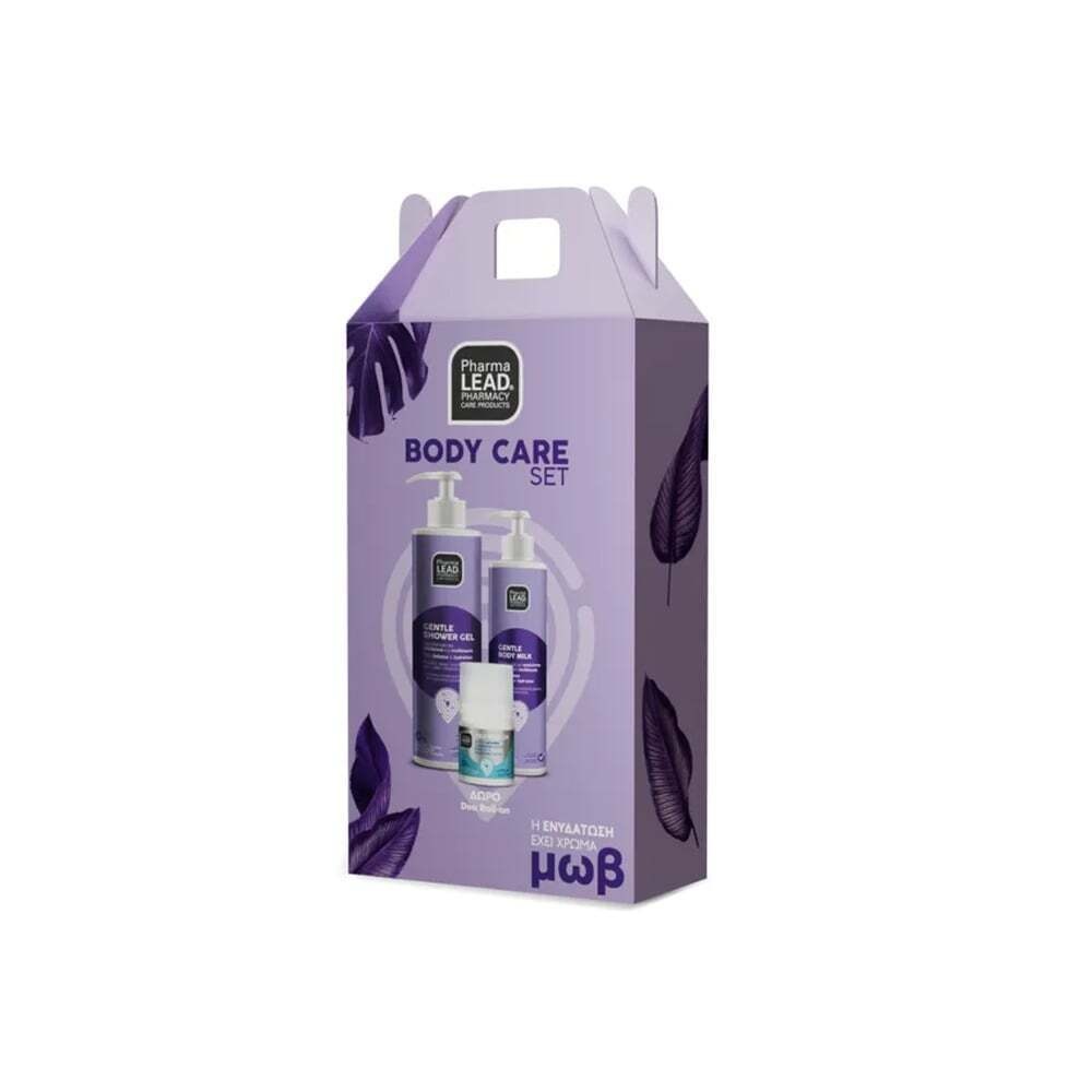 PHARMALEAD - PROMO PACK GENTLE Shower Gel - 500ml, Body Milk - 250ml ΜΕ ΔΩΡΟ Deo Roll-on - 50ml