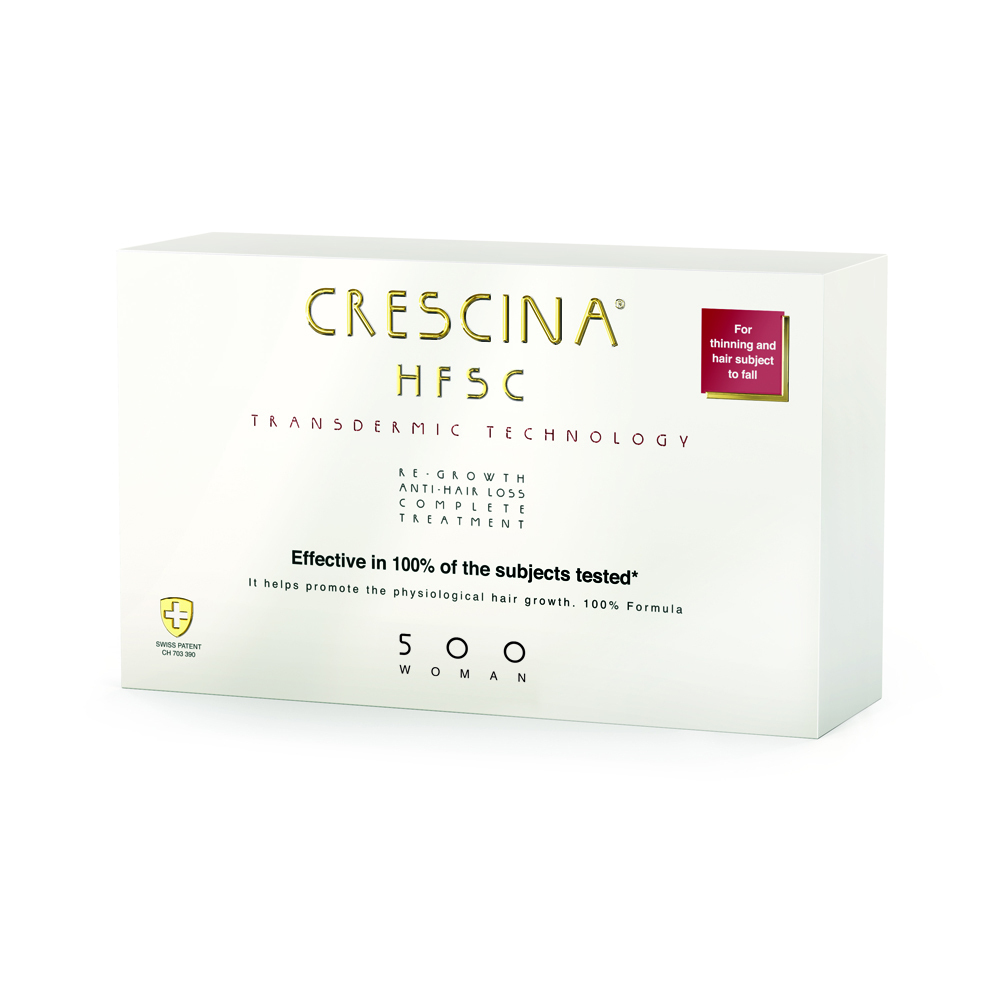 CRESCINA - TRANSDERMIC TECHNOLOGY HFSC Complete 500 for thinning & hair subject to fall Woman - 10&10 vials