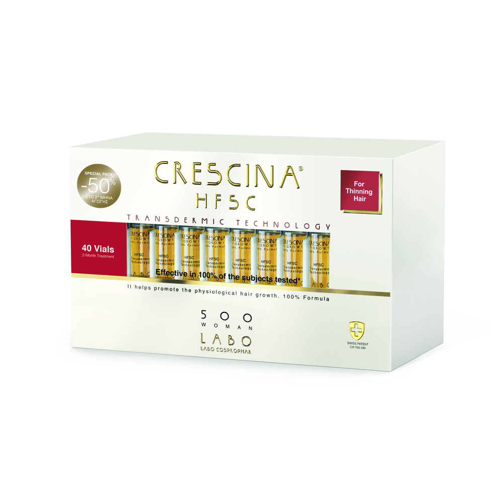 CRESCINA - TRANSDERMIC TECHNOLOGY HFSC 500 for thinning hair Woman - 40vials