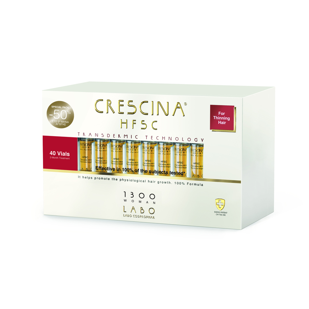 CRESCINA - TRANSDERMIC TECHNOLOGY HFSC 1300 for thinning hair Woman - 40vials