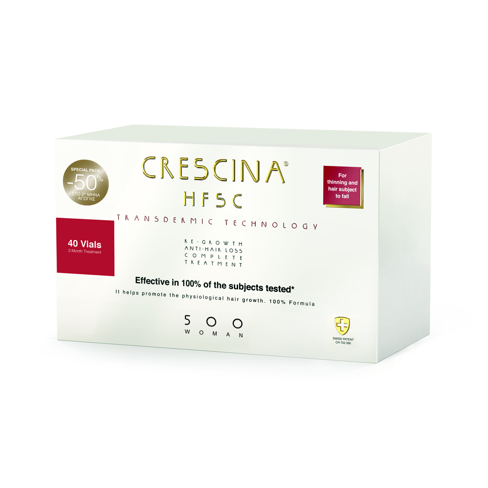 CRESCINA - TRANSDERMIC TECHNOLOGY HFSC 500 for thinning & hair subject to fall Woman - 20&20 vials