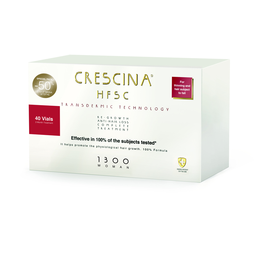 CRESCINA - TRANSDERMIC TECHNOLOGY HFSC 1300 for thinning & hair subject to fall Woman - 20&20 vials