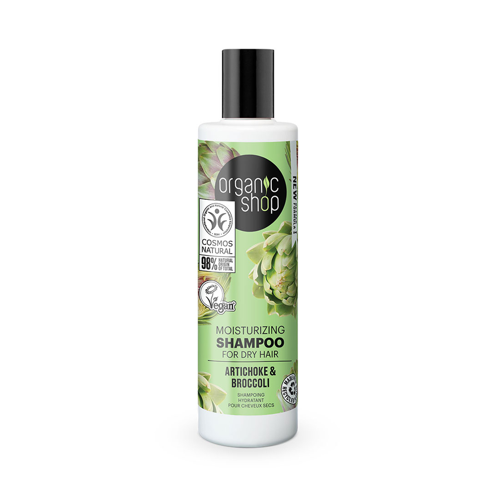 NATURA SIBERICA - ORGANIC SHOP Moisturizing Shampoo for Dry Hair Artichoke & Broccoli - 280ml