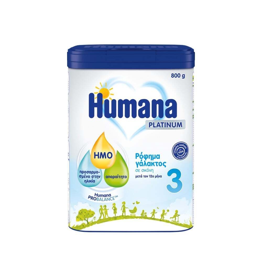 HUMANA - PLATINUM 3 Ρόφημα Γάλακτος σε σκόνη (μετά τον 12ο μήνα) - 800gr