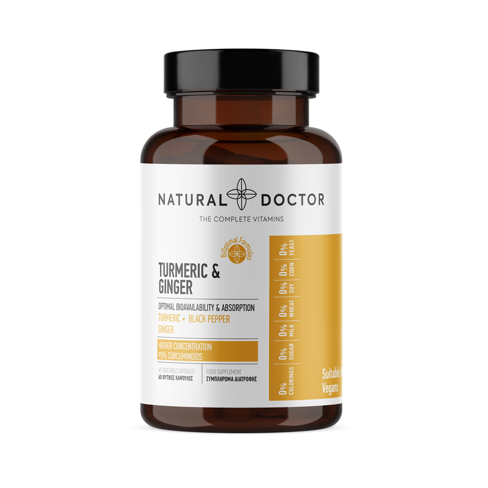 NATURAL DOCTOR - Turmeric & Ginger - 60caps
