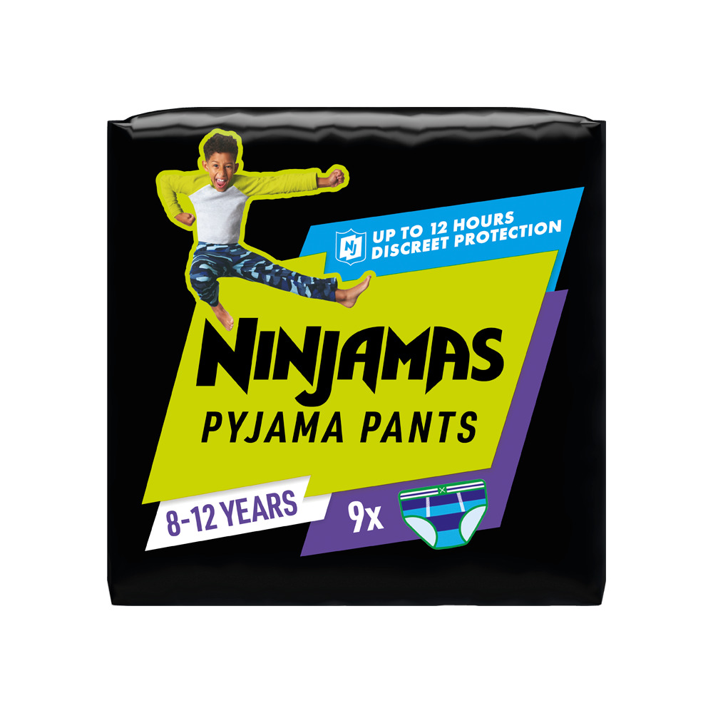 PAMPERS - NINJAMAS Pyjama Pants (8-12years Boy) - 9πάνες
