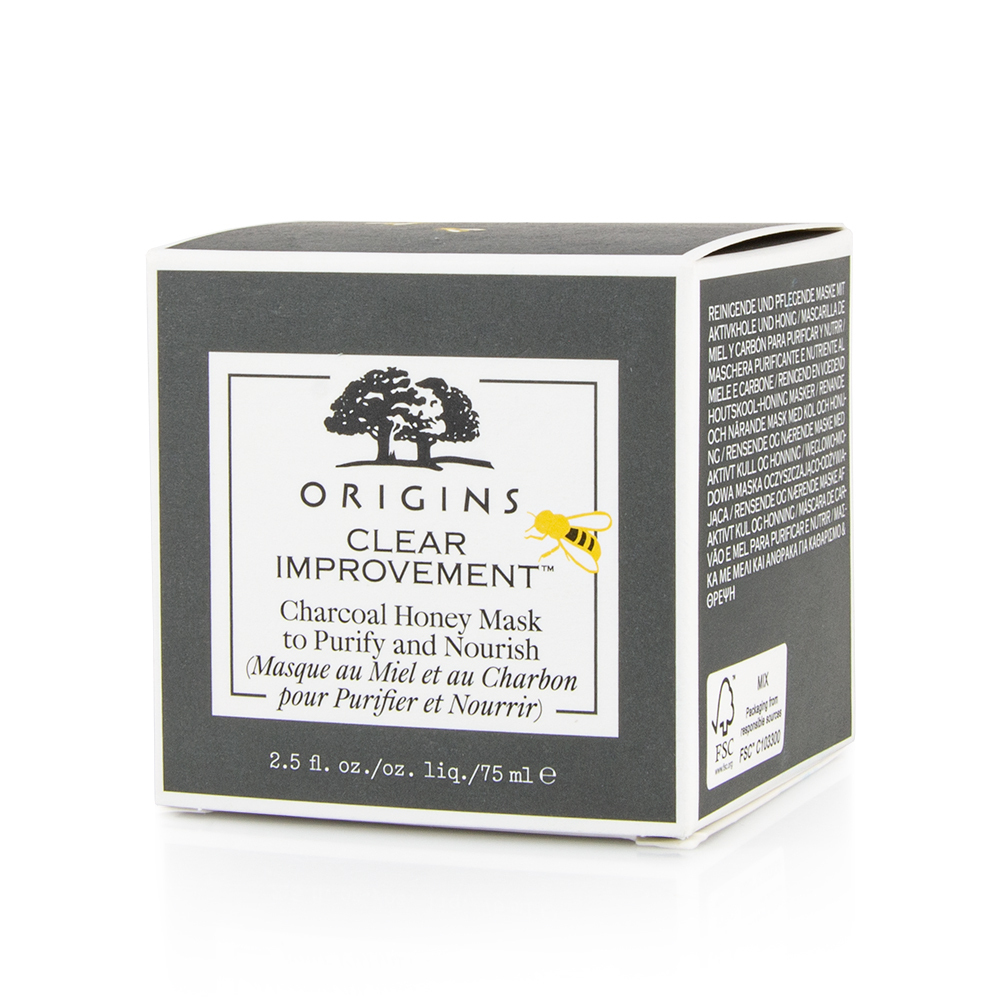 ORIGINS - CLEAR IMPROVEMENT Charcoal Honey Mask to Purify & Nourish - 75ml