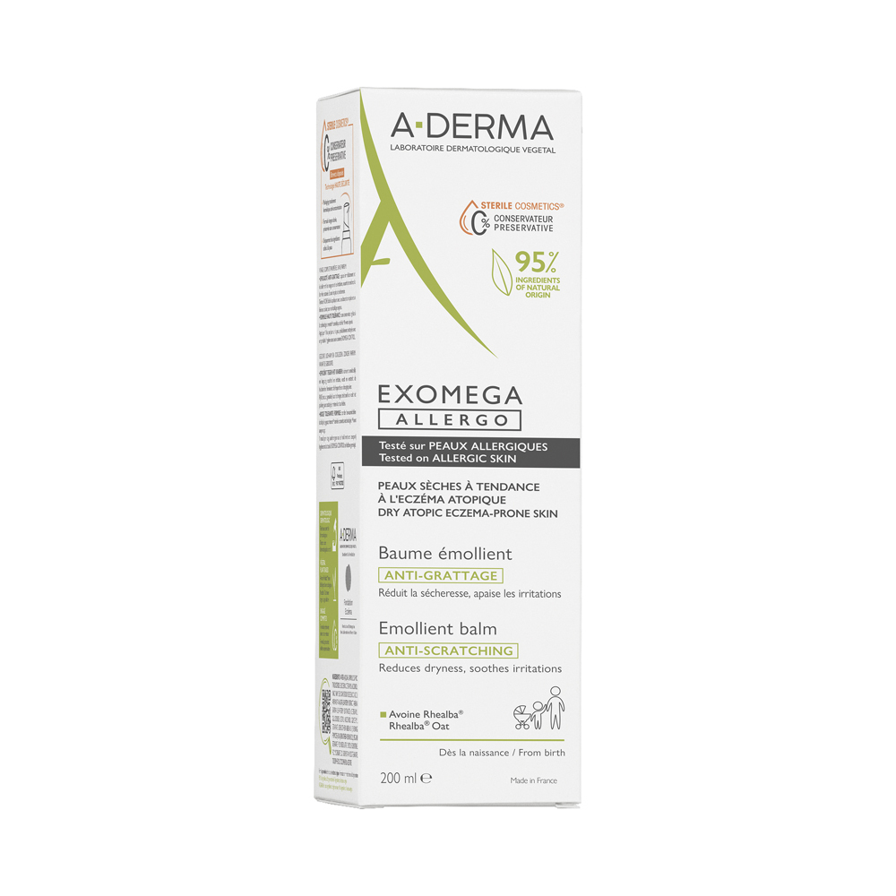 A-DERMA - EXOMEGA Allergo Baume Emollient - 200ml
