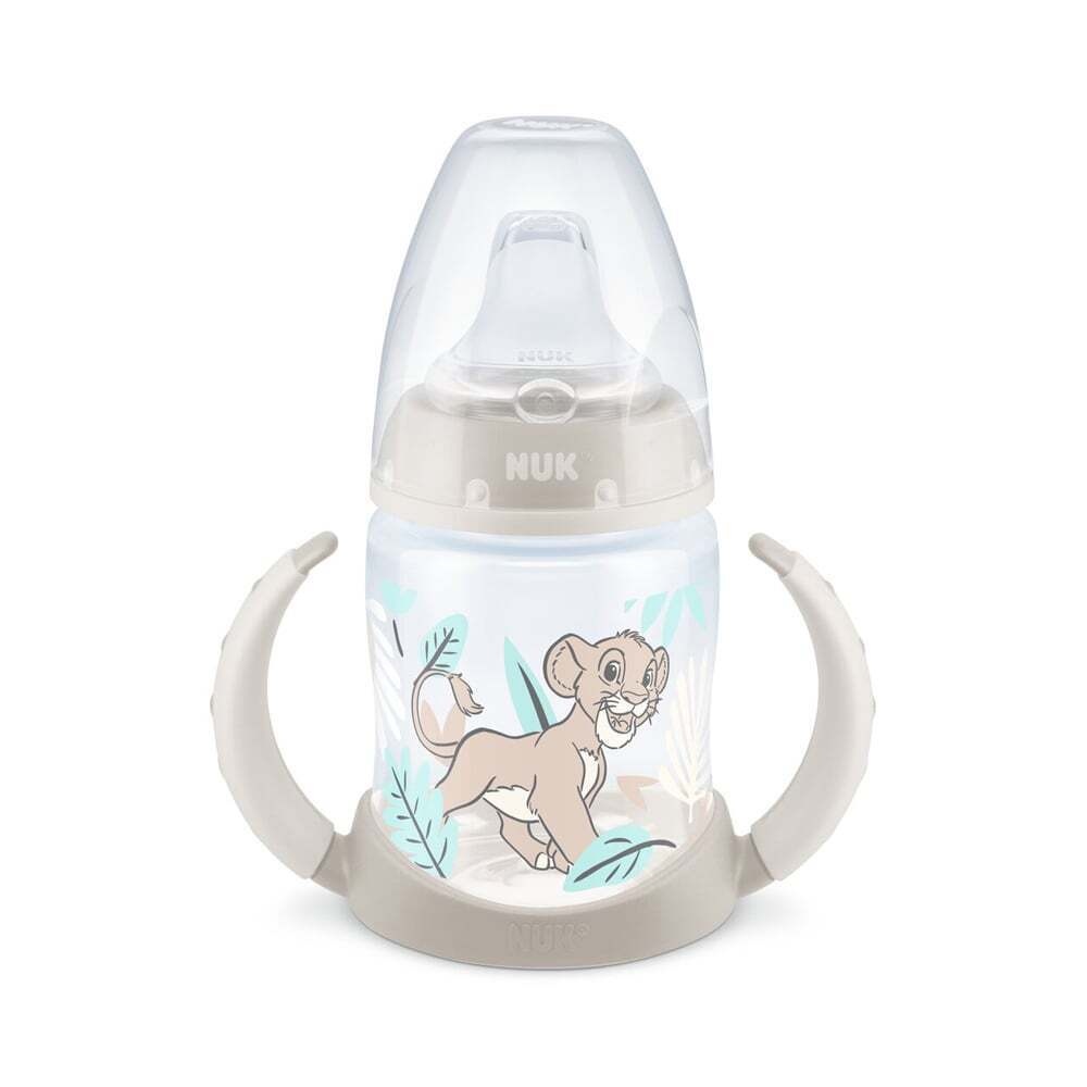 NUK - FIRST CHOICE Disney Baby Lion King Μπιμπερό Εκαπίδευσης με Δείκτη Ελέγχου Θερμοκρασίας 6-18m (λευκό) - 150ml 10.743.070