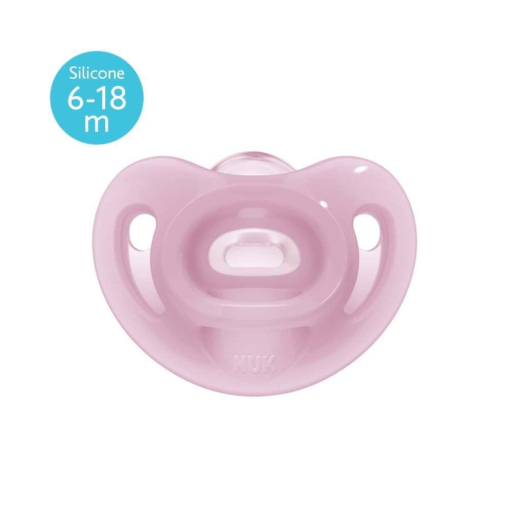 NUK - SENSITIVE Πιπίλα Σιλικόνης 6-18m (ροζ) - 1τεμ. 10736121